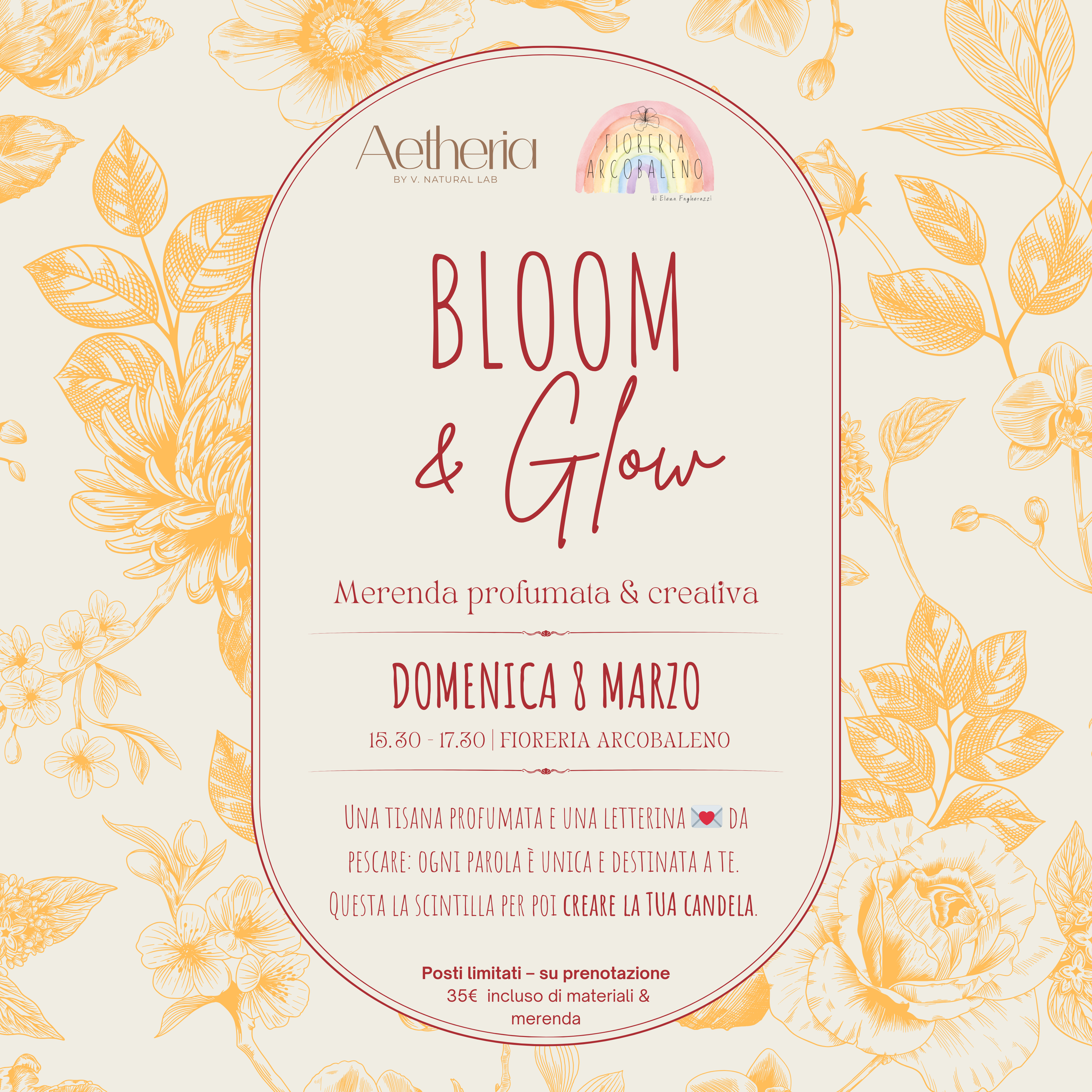 BLOOM & GLOW -  Merenda profumata & creativa